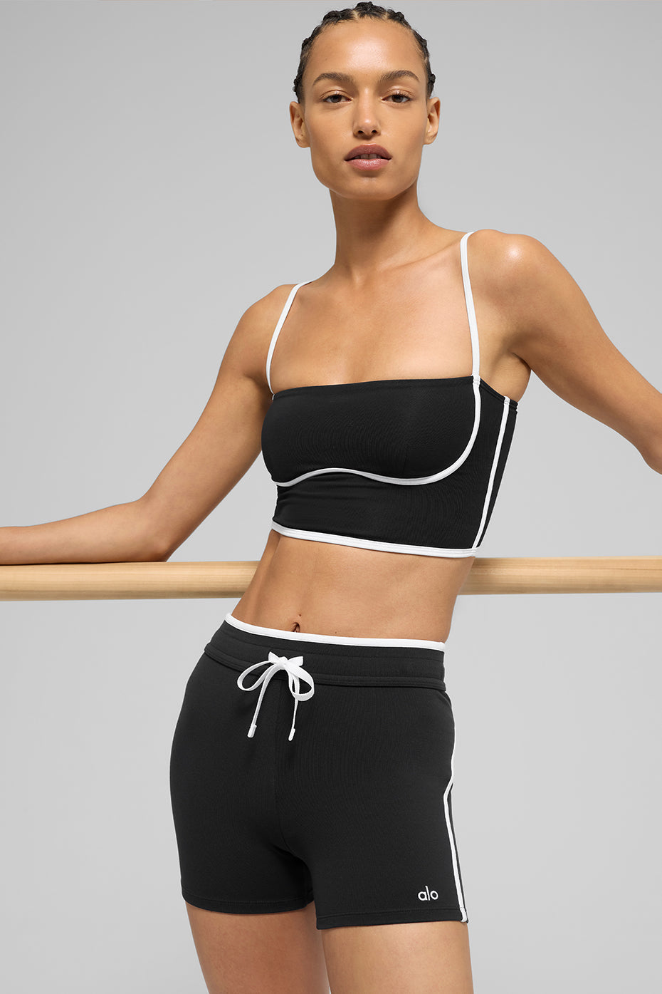 Débardeur Brassière Airbrush Streamlined - Noir/Blanc