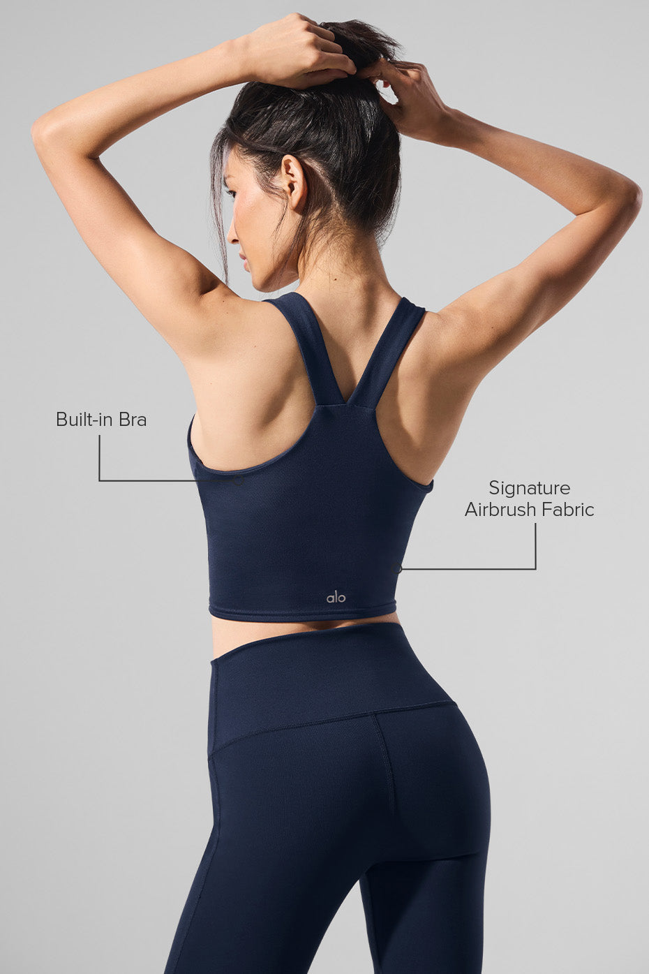 Débardeur Brassière Airbrush Real - Navy