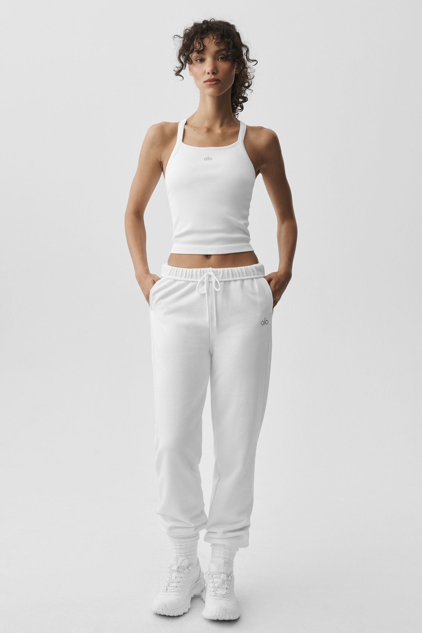 Débardeur Brassière Côtelé Sans Coutures Favorite - Blanc