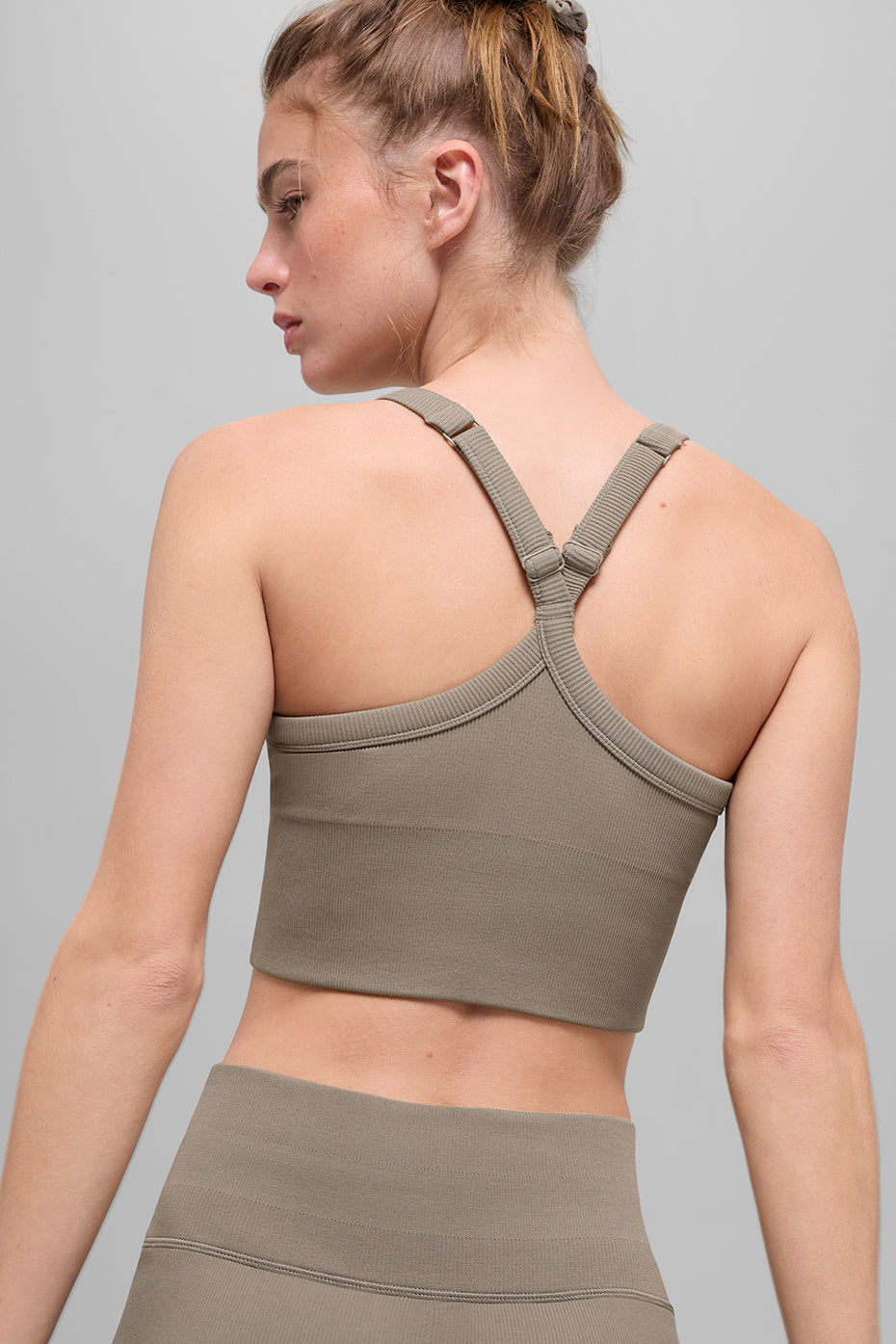Débardeur Brassière Côtelé Sans Coutures Favorite- Light Cocoa