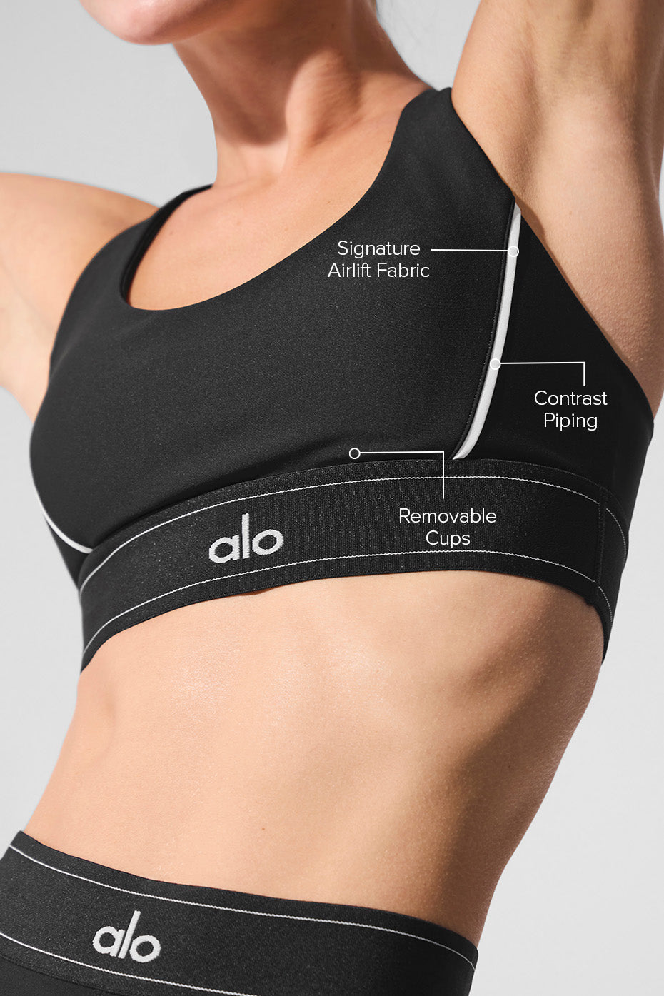 Brassière Airlift Suit Up - Noir/Blanc