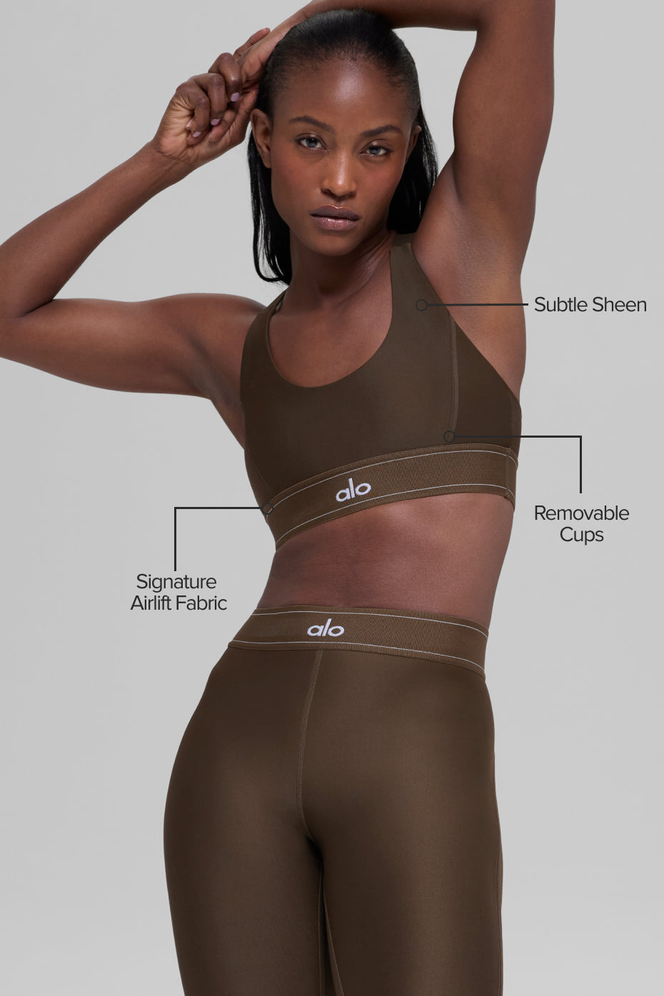 Brassière Airlift Suit Up - Espresso