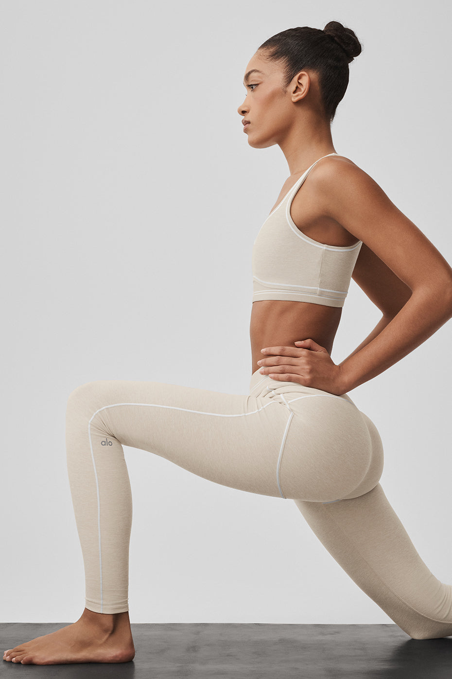 Brassière Alosoft Heart Throb - Oatmeal Heather/Blanc