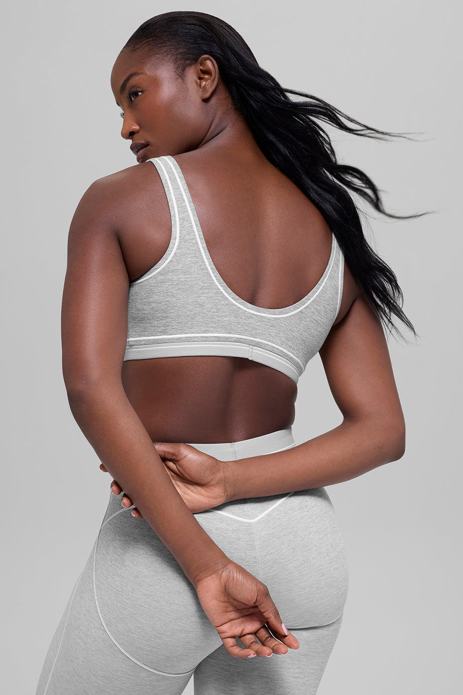 Brassière Alosoft Heart Throb - Athletic Heather Grey/Blanc