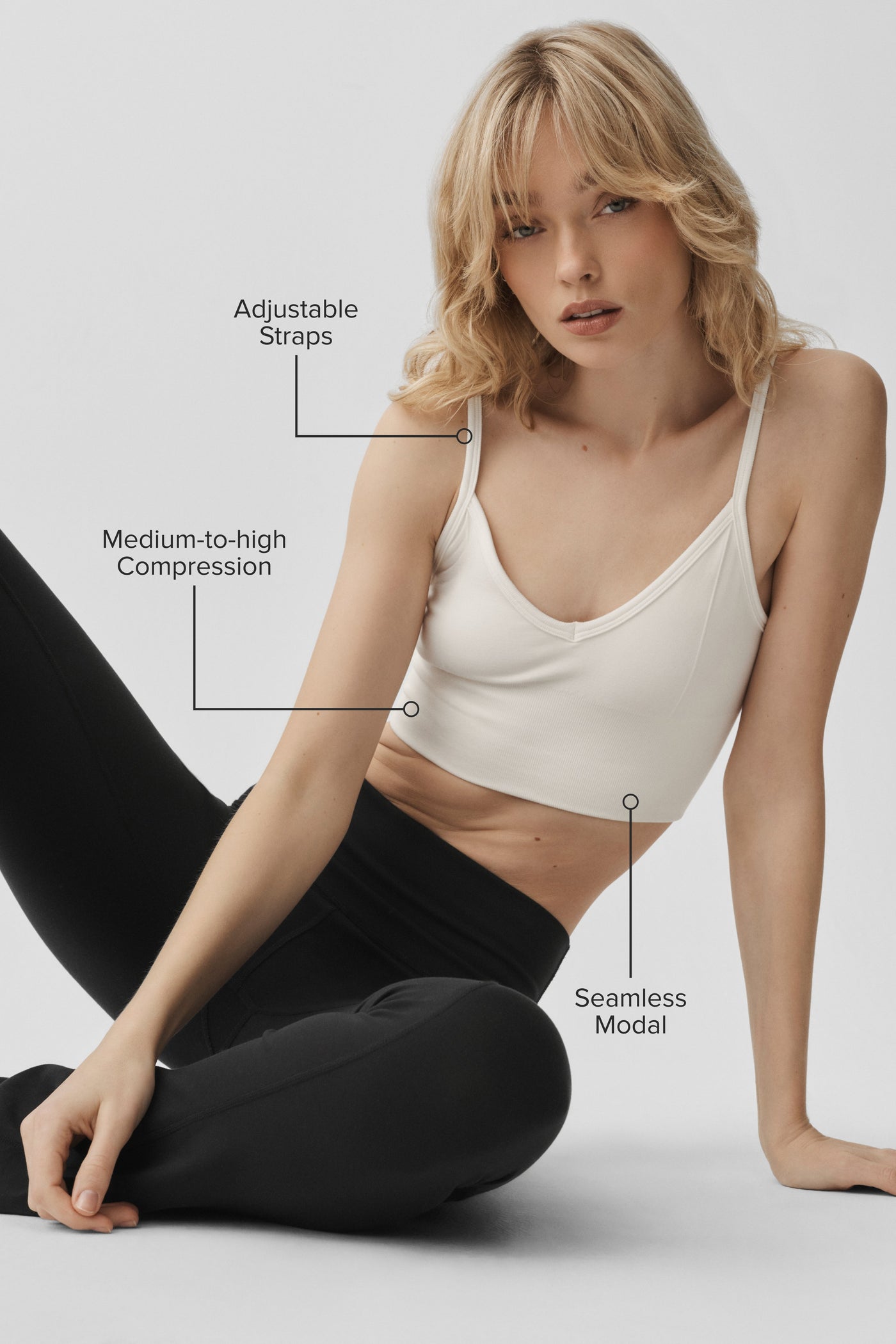Brassière Côtelée Sans Coutures Modal Delight - Ivory
