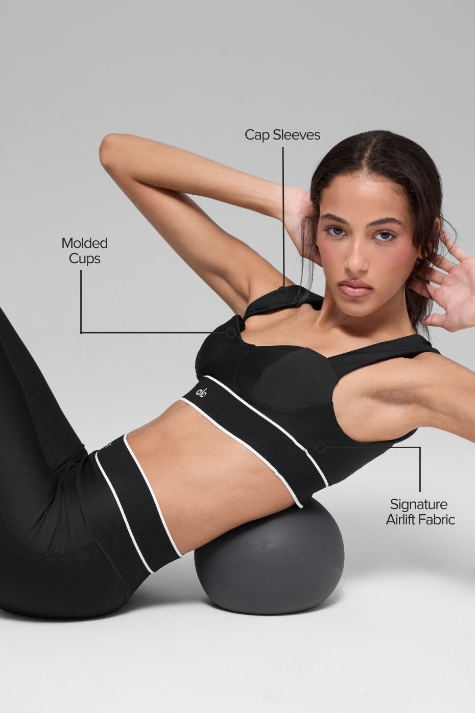 Brassière Airlift Alignment - Noir/Blanc