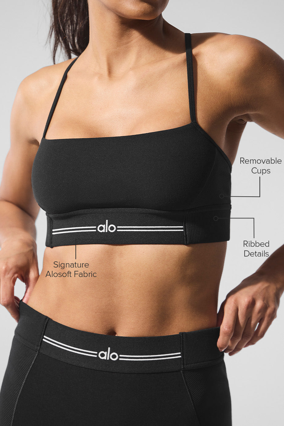Brassière Alosoft Relay - Noir/Blanc