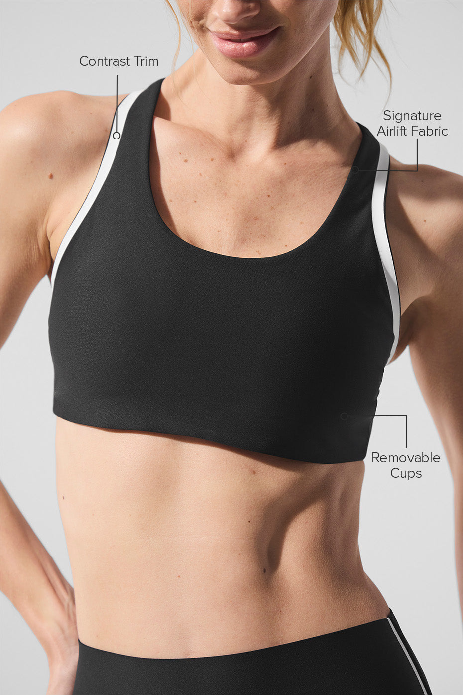 Brassière Airlift Super Sleek Contrast - Noir/Blanc