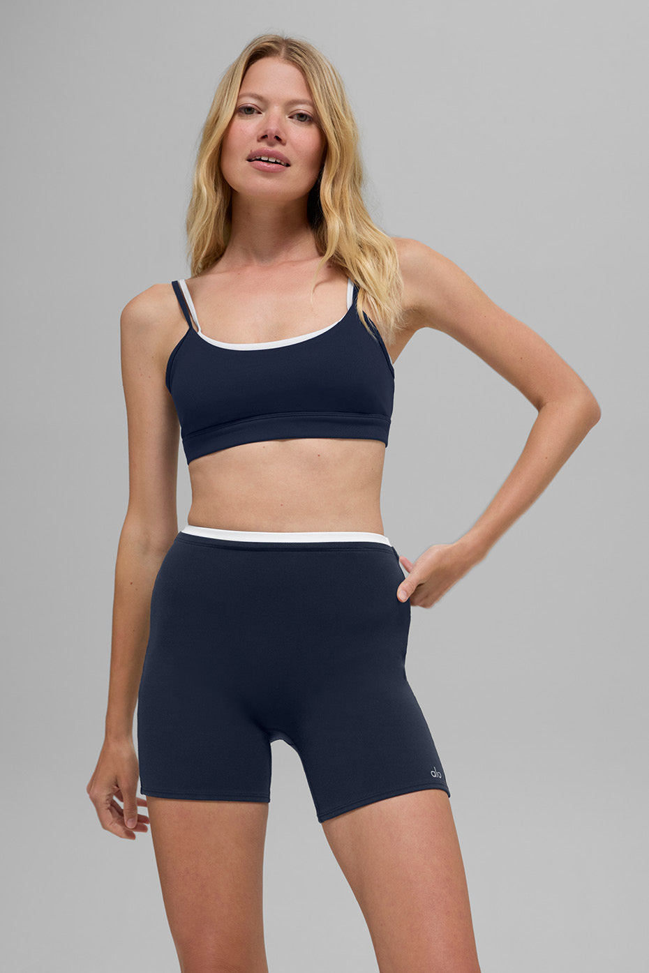 Brassière Airbrush Double Up - Navy/Blanc