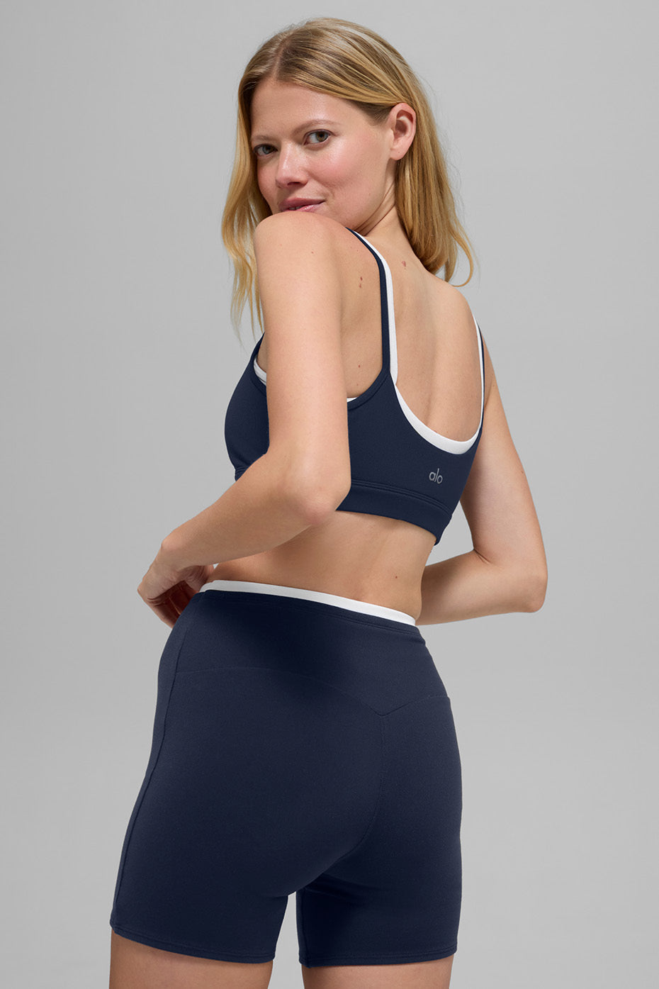 Brassière Airbrush Double Up - Navy/Blanc
