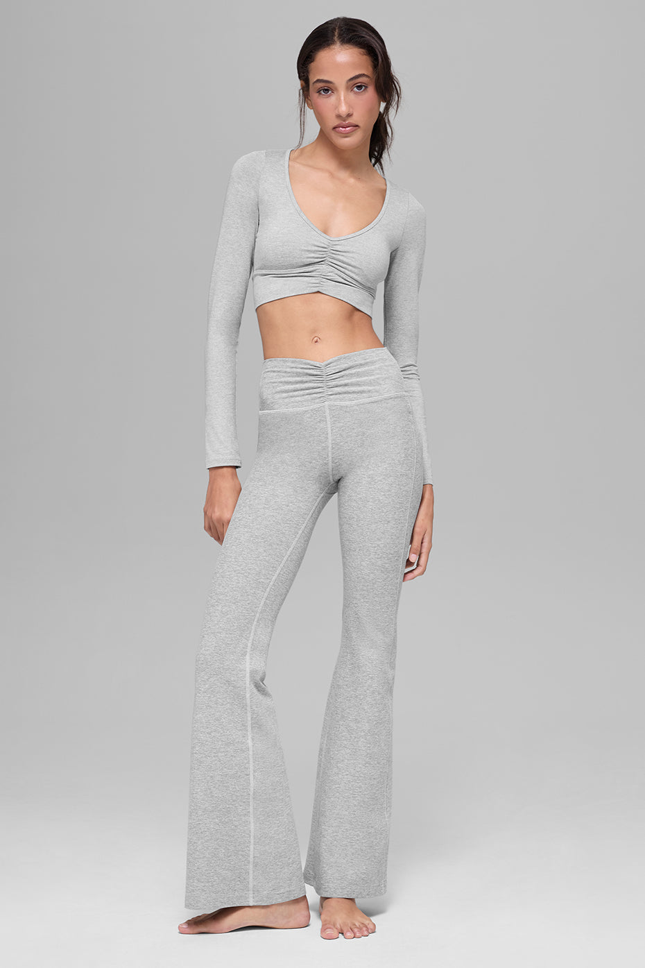 Brassière Manches Longues Alosoft Intuition - Athletic Heather Grey