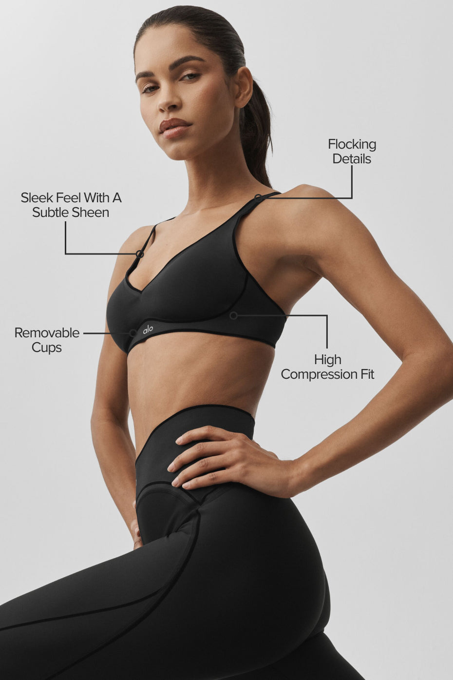 Brassière Airlift Top-Notch - Noir