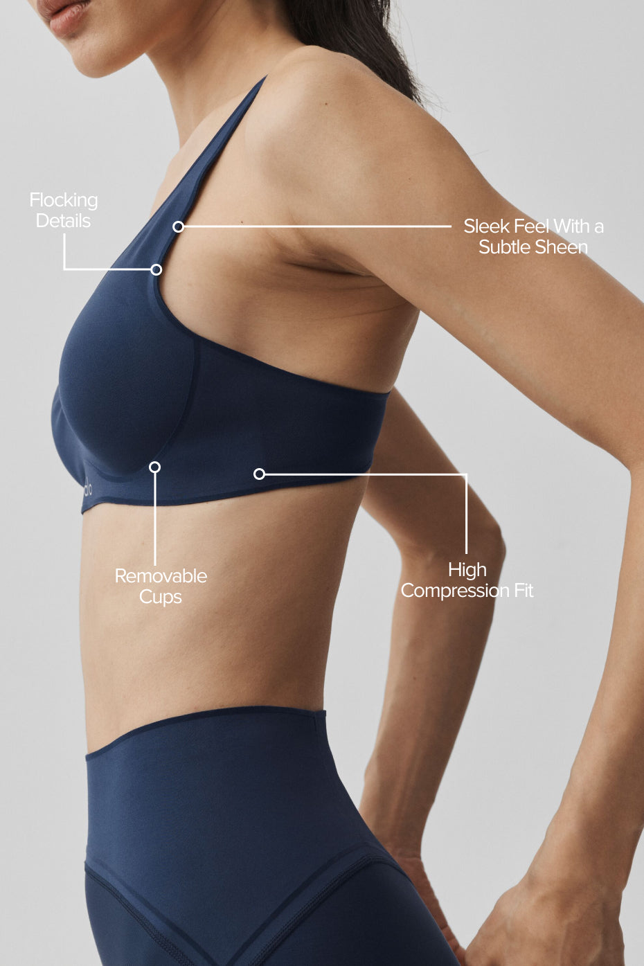Brassière Airlift Top-Notch - Navy