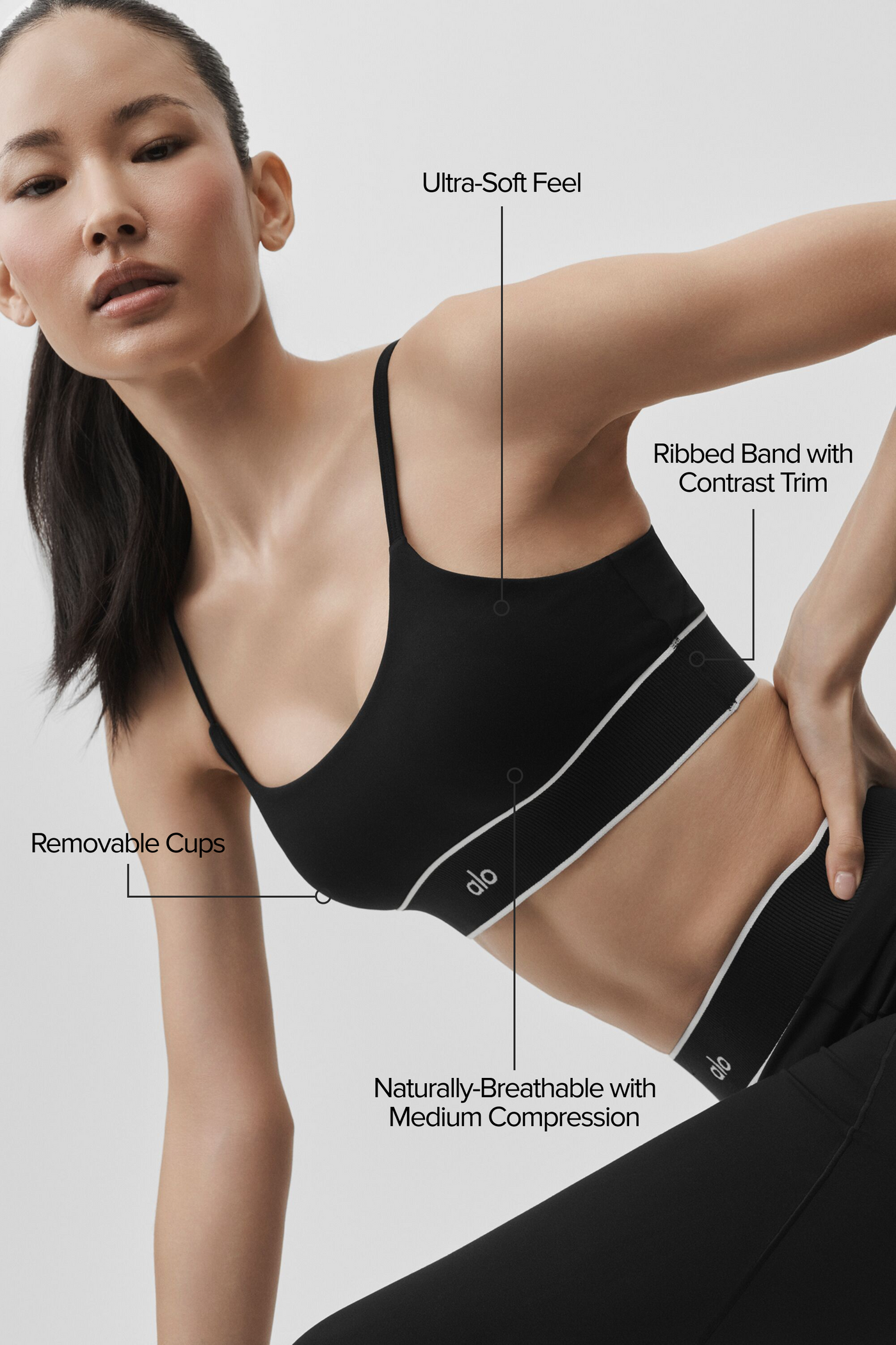 Brassière ALO Softsculpt Amp It Up - Noir