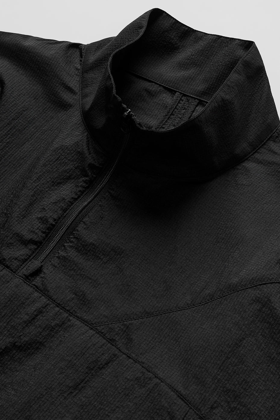 Pull aérien court zippé 1/4 - Noir