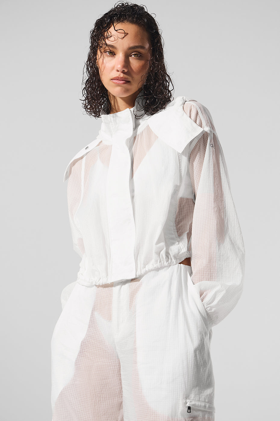 Veste Courte Zippée Game Time - Blanc