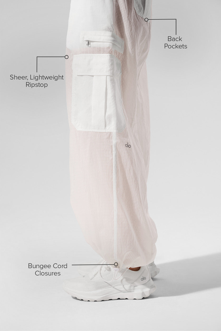 Pantalon De Jogging Large Game Time Sheer - Blanc