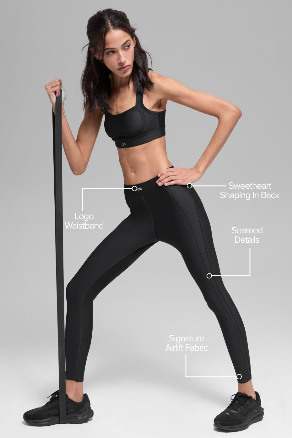 Airlift Legging Ignite 7/8 taille haute - Noir
